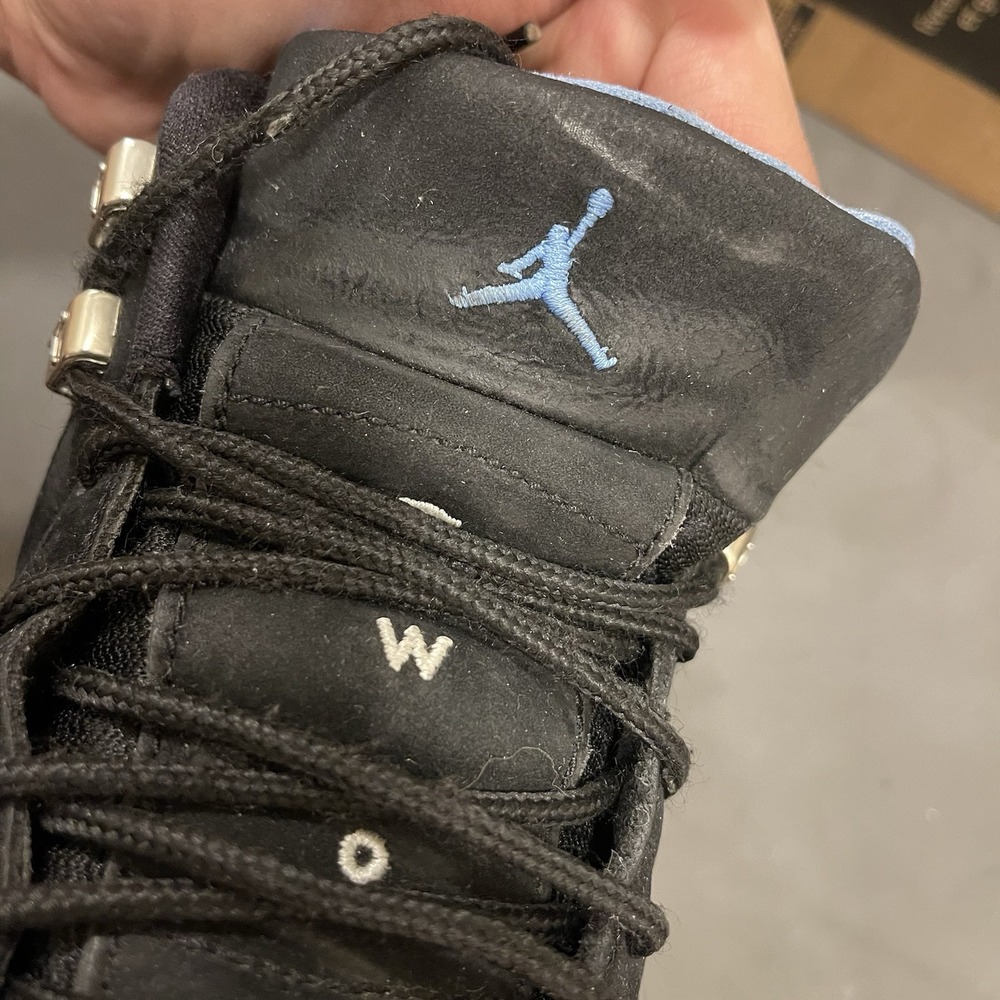 Nike Air Jordan 12 Retro Nubuck 2009 Size 8 Authentic Vintage UNC OG AJ NO‎ BOX - Picture 7 of 13